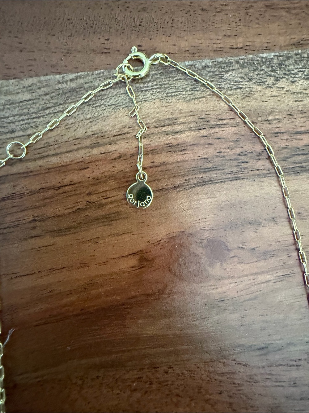 Gorjana Gold Tiny Teardrop Charm Necklace - Picture 2 of 2